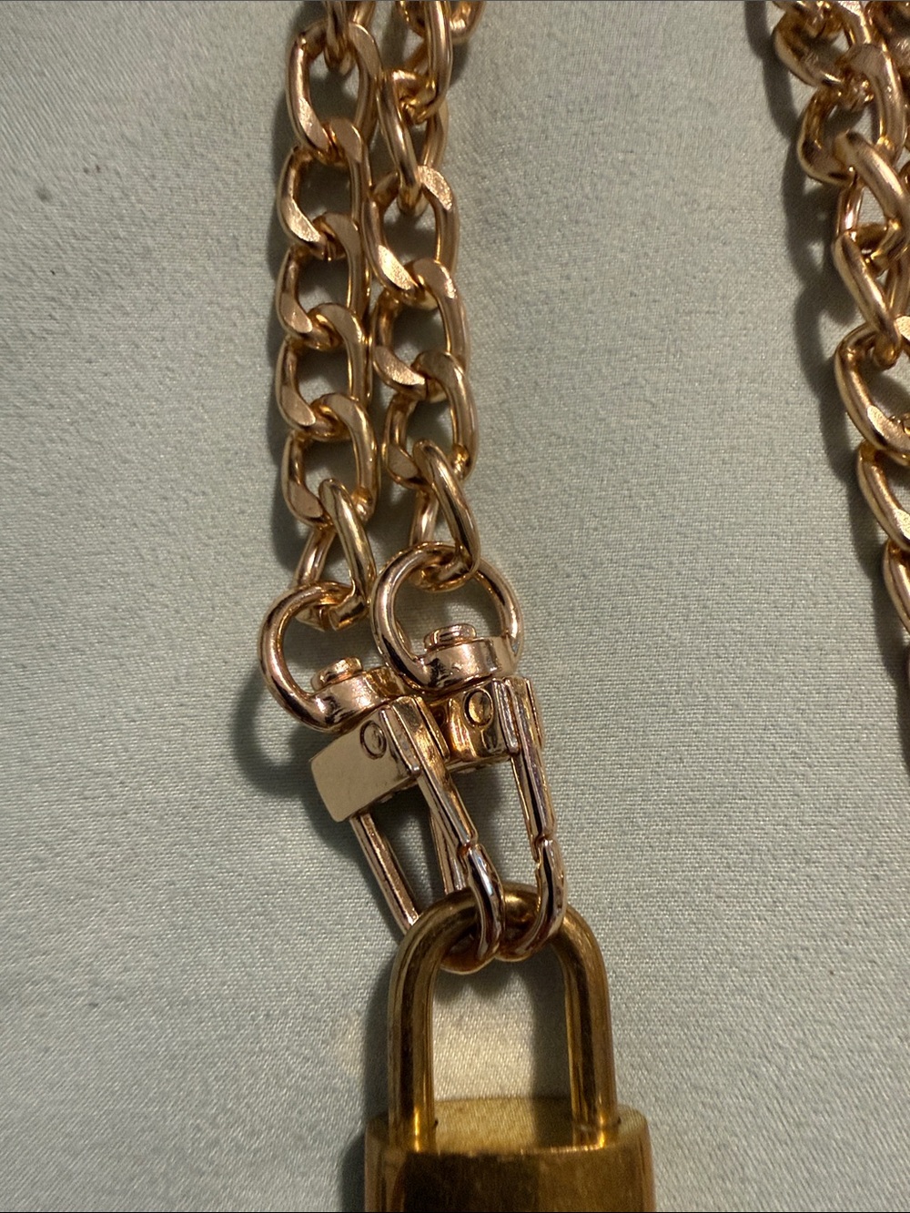 Louis Vuitton Gold Padlock Pendant Necklace - Picture 7 of 7